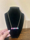 Cotton Candy Bar Necklace