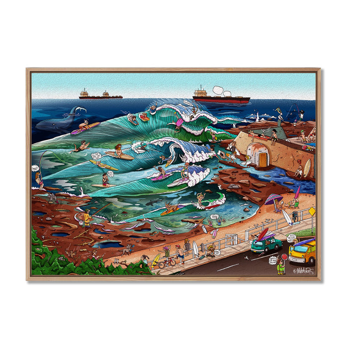 Canvas Print / A1 (594 x 841mm) Most Popular Size / Oak
