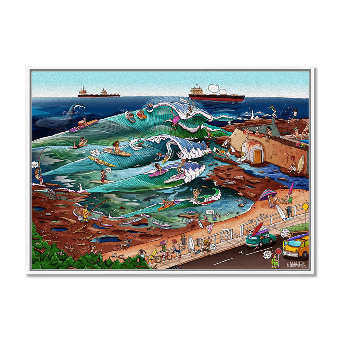 Canvas Print / A1 (594 x 841mm) Most Popular Size / White