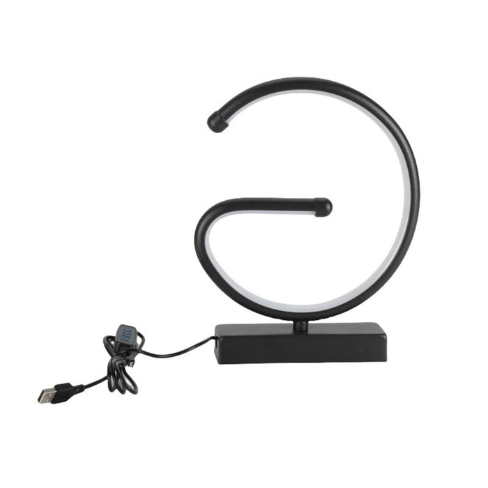 Creative G Shaped USB Lamp Bedroom Desktop Decorative Nightlight