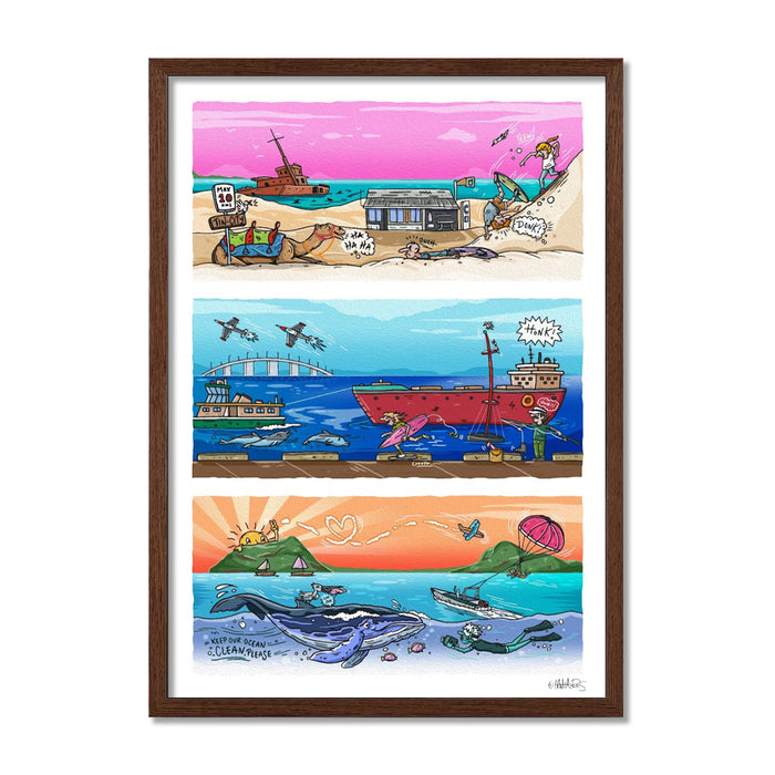 Fine Art Print / A1 (594 x 841mm) Most Popular Size / Walnut