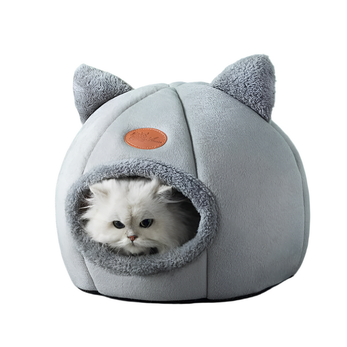 Deep Sleep Comfort In Winter Cat Tent Cozy Cave Nest