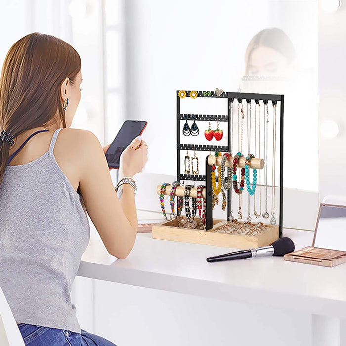 Desktop Jewelry Organizer Jewelry Stand With Ring And Bracelet Holder