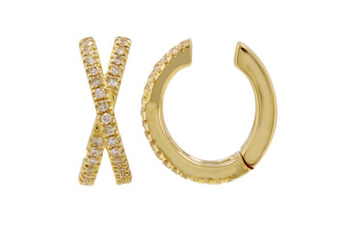 Diamond X Design Ear Cuff