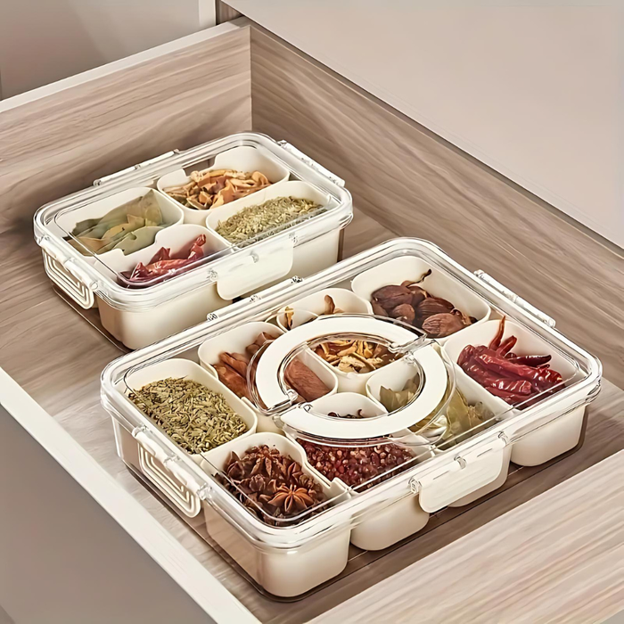 8-Grid Divided Serving Tray Storage Box