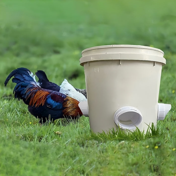 Waterproof No Waste DIY Chicken Feeders Gravity Feed Kit