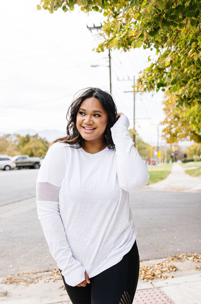 Dolman Comfort Top in White - XXL & 3XL (Final Sale)