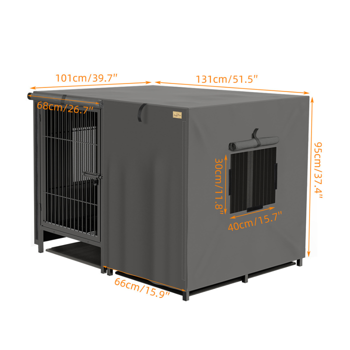 Double Door Waterproof Dog Kennel Cover