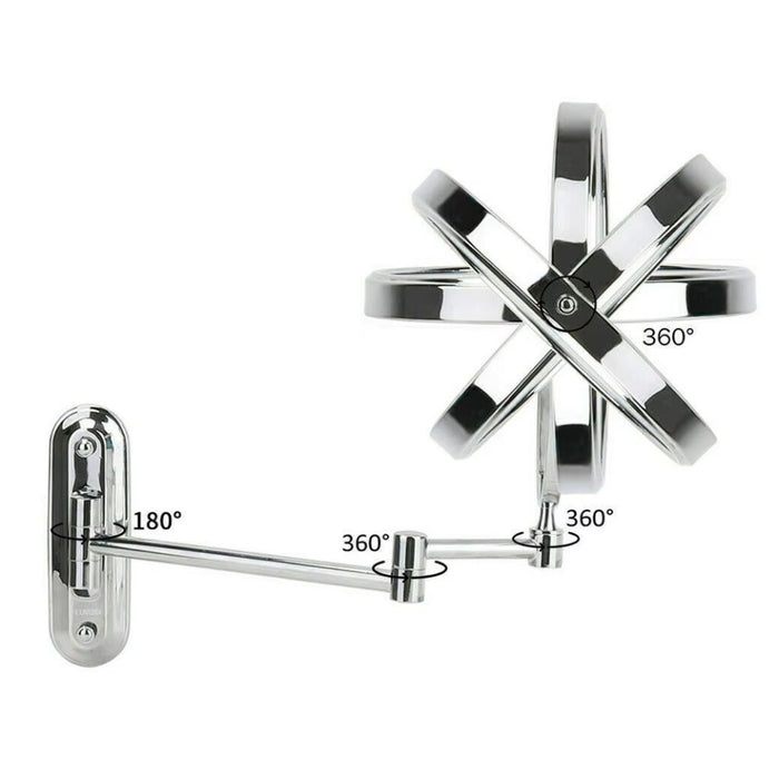 Double-Sided 5X/10X Magnifying Bathroom Mirror