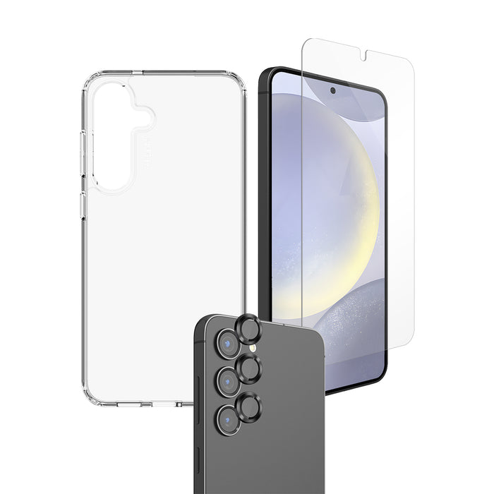 EFM 3-in-1 Case  Screen & Camera Lens Armour BundleFor Samsung Galaxy S25+