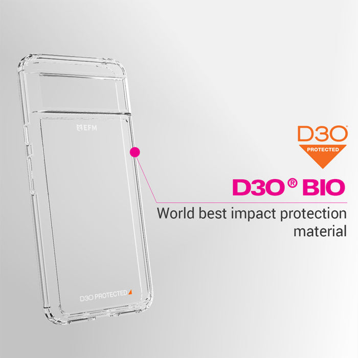 EFM Alta Case Armour with D3O BIO for Google Pixel 8 | 8 Pro – Clear