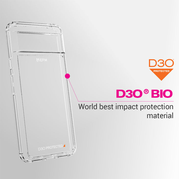 EFM Alta Case Armour with D3O BIO for Google Pixel 8 | 8 Pro – Clear