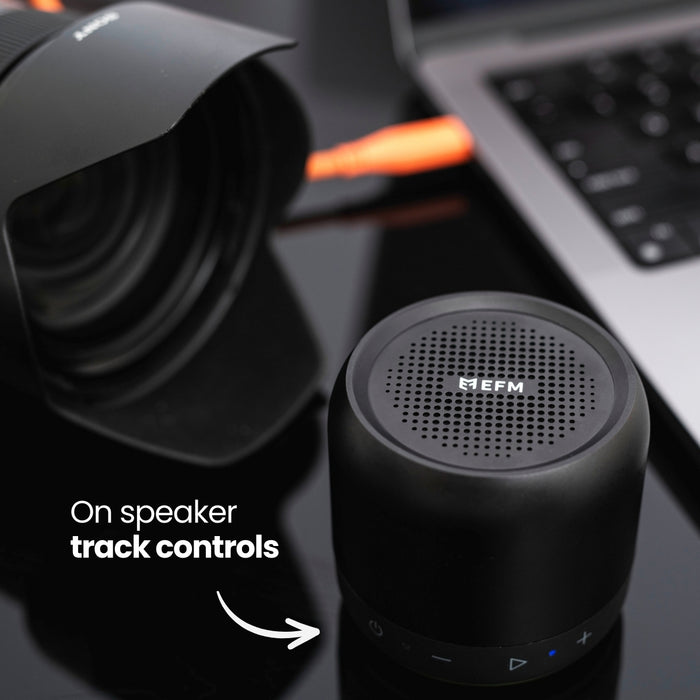 EFM Cloudbreak Mini Bluetooth SpeakerWith Dynamic Lighting Effects - Black