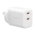 EFM ECO 40W Dual Port Wall ChargerWith GaN  Power Delivery and PPS