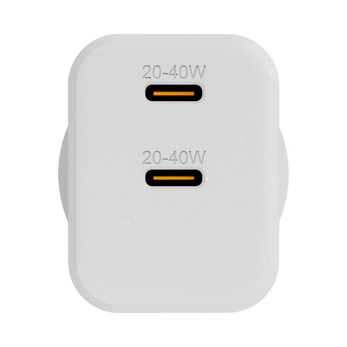 EFM ECO 40W Dual Port Wall ChargerWith GaN  Power Delivery and PPS