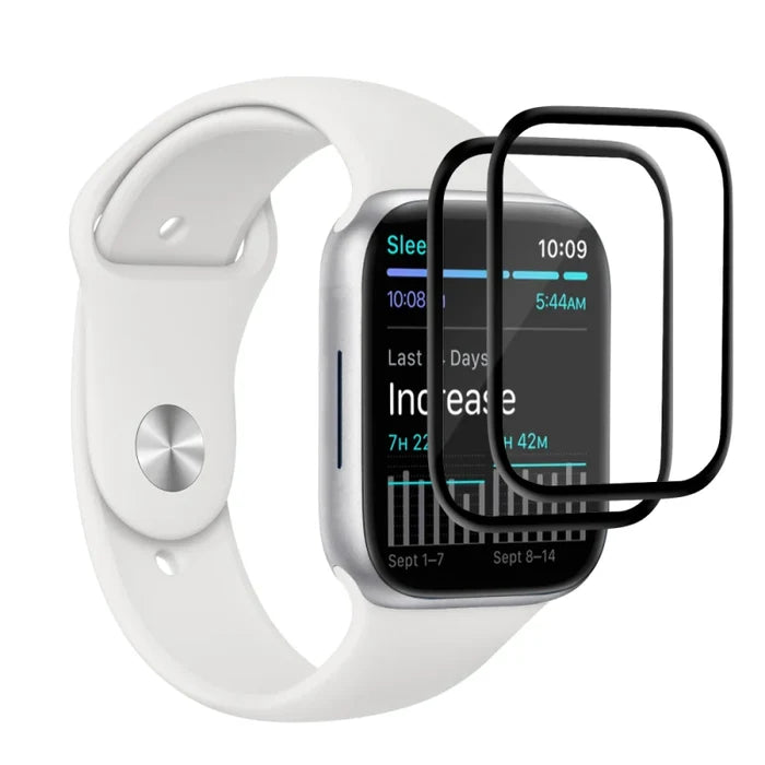 EFM FlexiGlass Screen Armour Twin Pack for Apple Watch Series 7/8/9
