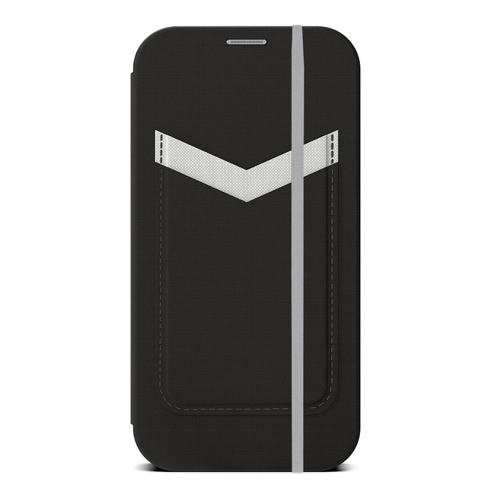 EFM Miami Leather Wallet Case with D3O for iPhone 13 Pro Max – Smoke Black