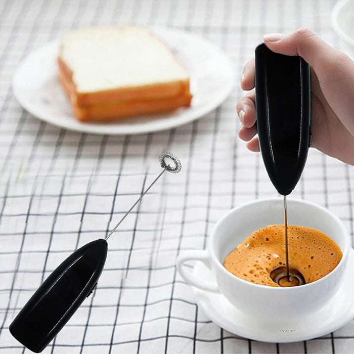 Electric Mini Foamer Milk Frother Egg Beater and Stirrer Kitchen Tool - Battery Powered