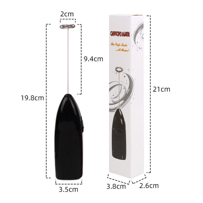 Electric Mini Foamer Milk Frother Egg Beater and Stirrer Kitchen Tool - Battery Powered