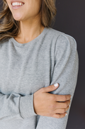 Elegant Pullover in Heather Grey