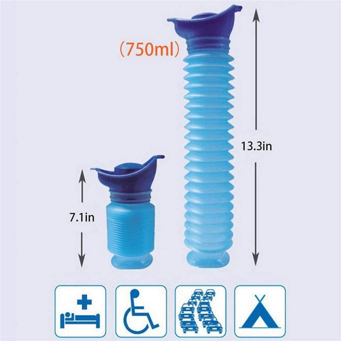 Emergency Car Urinal Travel Portable Reusable Shrinkable Camping Toilet Urine