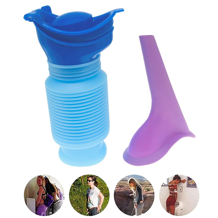 Emergency Car Urinal Travel Portable Reusable Shrinkable Camping Toilet Urine