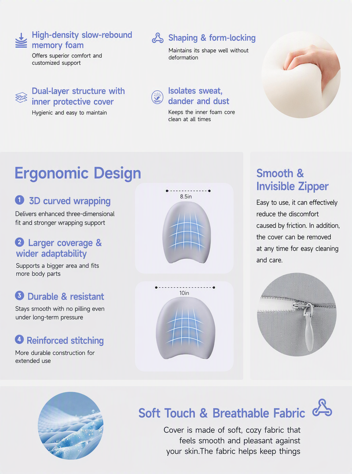 Ergonomic Creative Knee Pillow for Side Sleepers