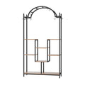 Extra Large Arched Metal Flower Shelf with Hanging Hooks