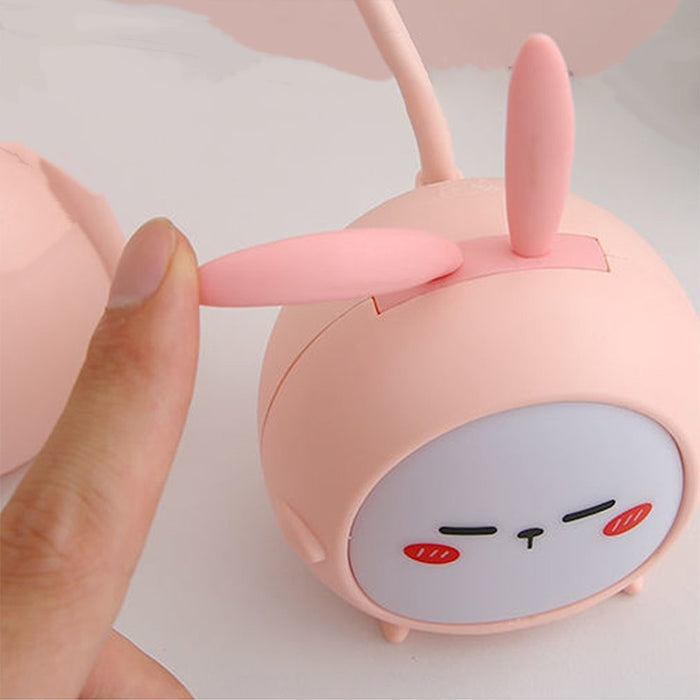 Eye Protective Cartoon LED Desk Night Lamp - USB Rechargeable