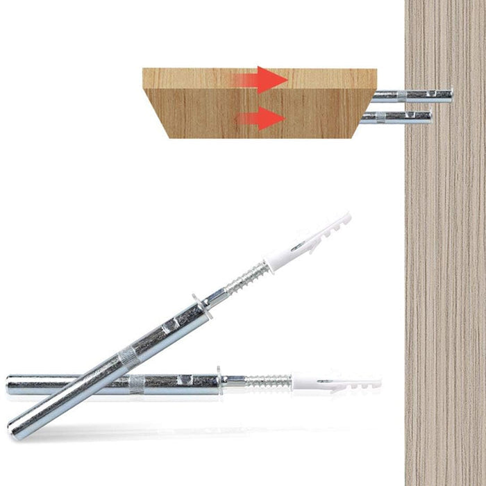 8 Pcs Floating Shelf Brackets Hidden Screw Shelf Support Invisible Pins