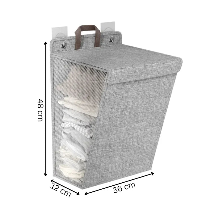 Foldable Adhesive Laundry Basket Hamper