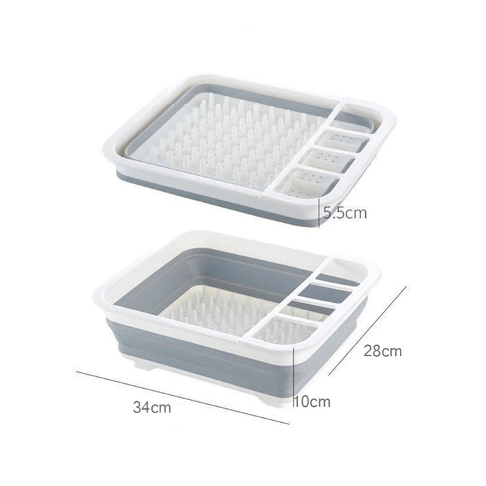 Foldable Kitchen Storage Rack Dishware Drain Rack