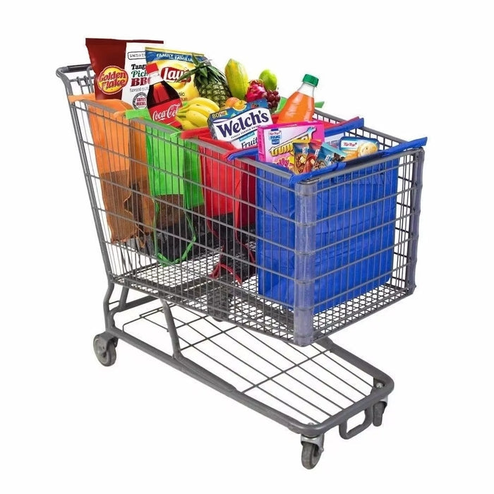 Foldable Reusable Grocery Shopping Bags Set