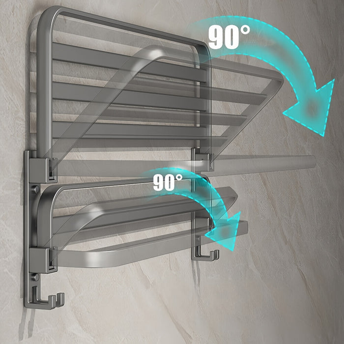 60cm Foldable Wall Mounted Towel Rack