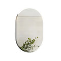 Stylish Frameless Long Oval Bathroom Vanity Mirror with Beveled Edge