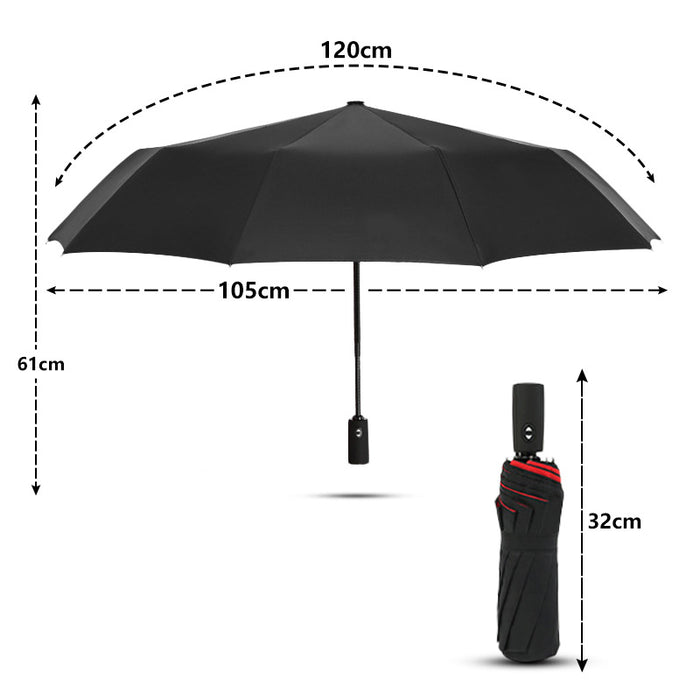 Fully Automatic Windproof Double Layer Resistant Umbrella Parasol