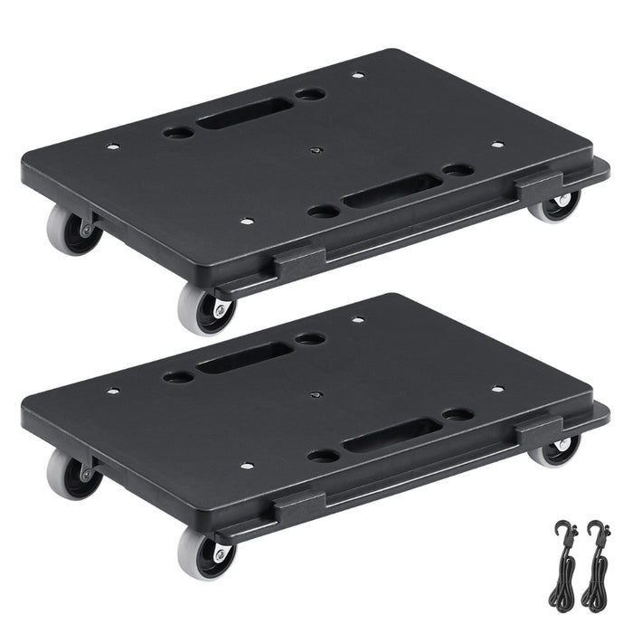 Furniture Mover Pallet Trolley 500 lbs Each Count with 4 Wheels Small Flat Dolly Cart for Industrial Machinery