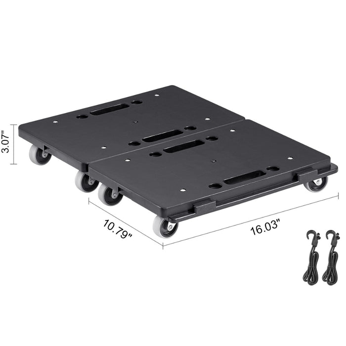 Furniture Mover Pallet Trolley 500 lbs Each Count with 4 Wheels Small Flat Dolly Cart for Industrial Machinery