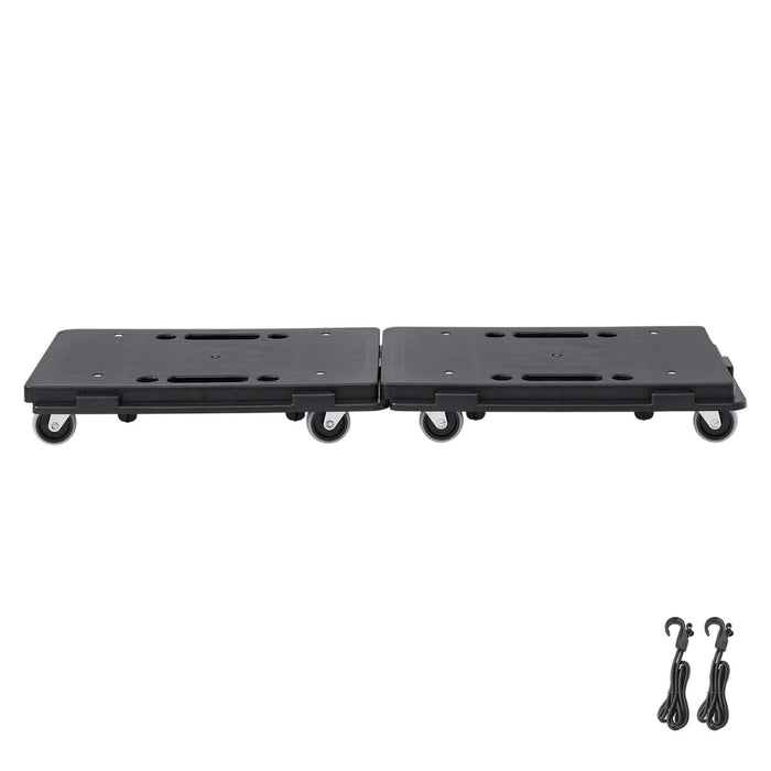 Furniture Mover Pallet Trolley 500 lbs Each Count with 4 Wheels Small Flat Dolly Cart for Industrial Machinery