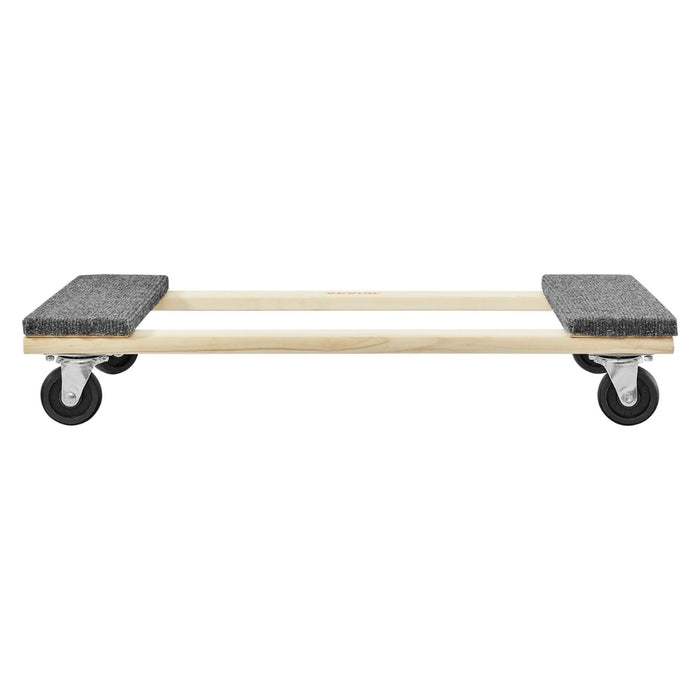 Furniture Moving Pallet Trolley Industrial Machinery Mover with PP Swivel Casters for Transporting Cargo Fridge