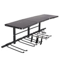 Heavy Duty Wall Mounted Garage Tool Organizer Storage Rack - Black