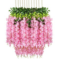 Artificial Hanging Silk Garland Vine Flowers Garden Decoration