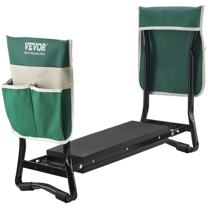 Garden Kneeler and Seat Foldable Garden Stool Kneeling Bench for Gardening with Tool Bag