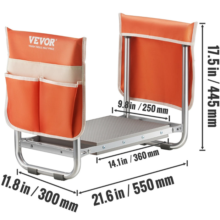 Garden Kneeler and Seat 330 lbs Load Capacity Foldable Garden Stool  Kneeling Bench for Gardening