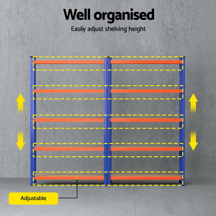 Giantz Garage Shelving Warehouse Rack 2 x 1.8M
