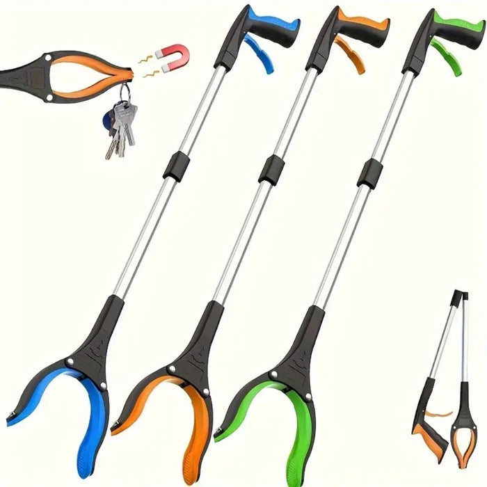 Grabber Reacher Tool 360° Rotating Jaw & Magnet