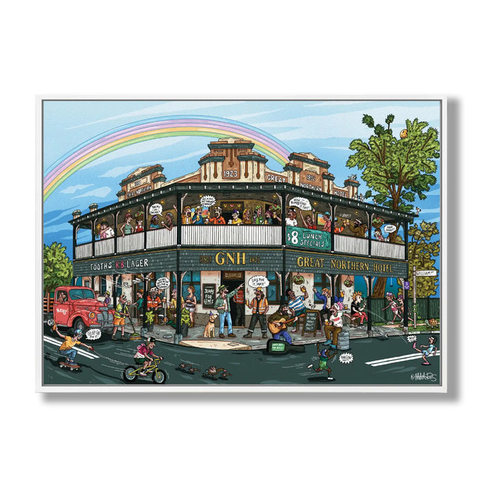 Canvas Print / A1 (594 x 841mm) Most Popular Size / White