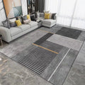 40x60cm Grey Geometric Living Room Tea Table Home Carpet Floor Mat