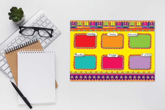 Gulabo Weekly Magnetic Planner - Firefly