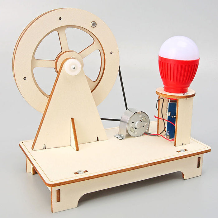Hand Cranked DIY Generator Kit for Students and Kids